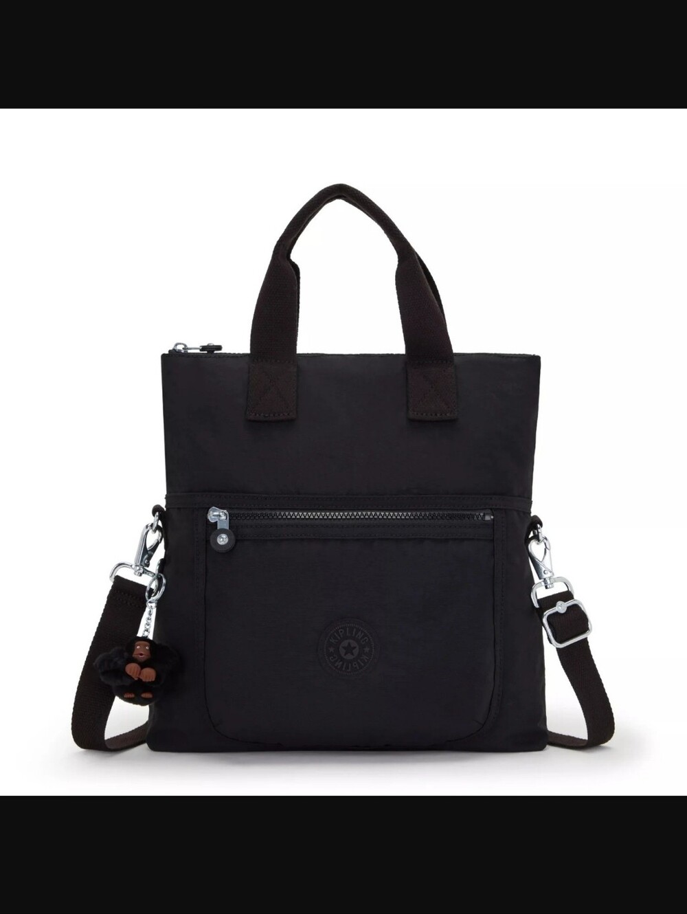 Kipling Eleva Black Crossbody Shoulder Bag Nylon